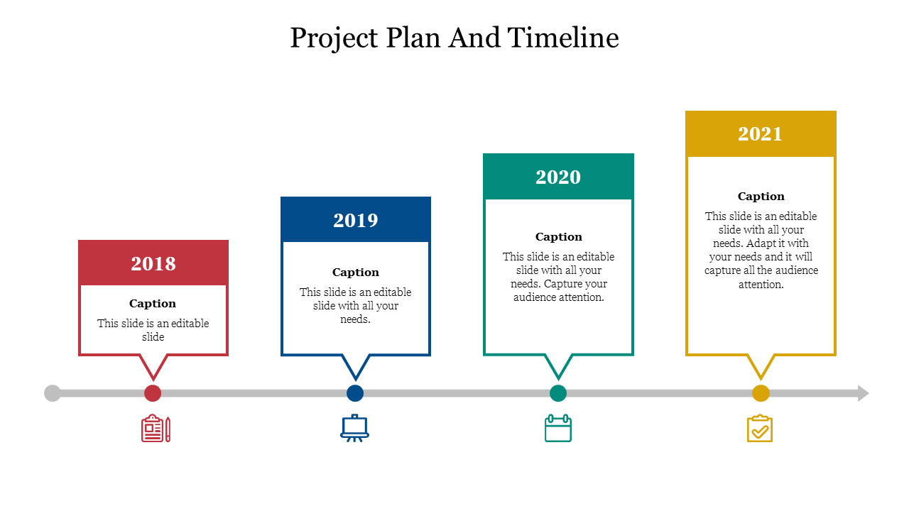 Free - Operative Project Plan And Timeline PowerPoint Slide